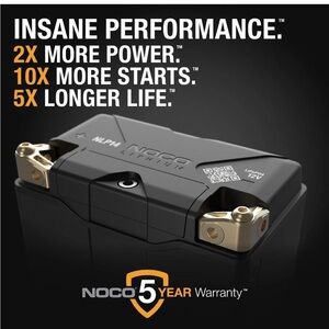 NOCO Lithium NLP14 Group 14 500A 12V 4Ah Lithium Powersport Battery